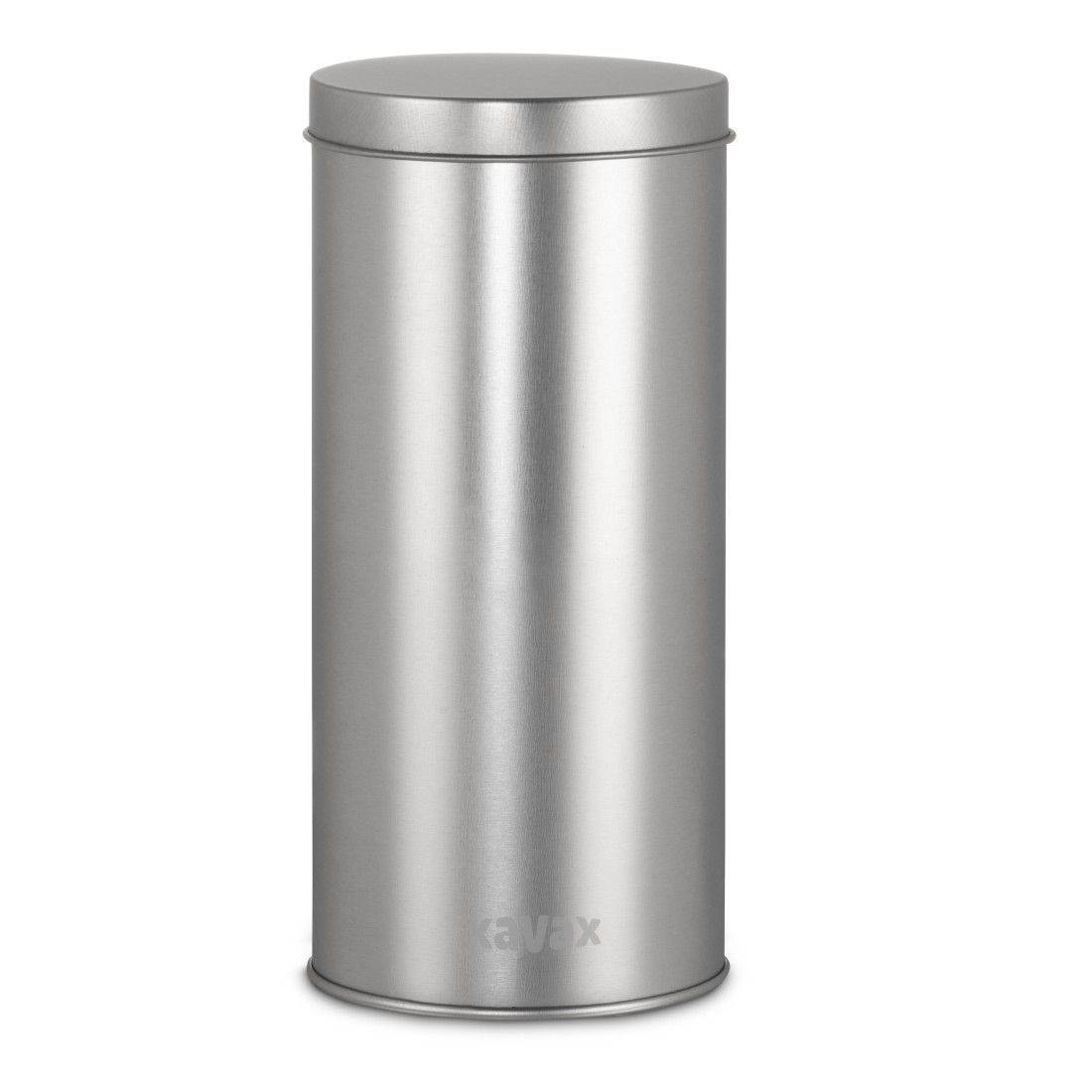 Xavax 111264 Kaffeepad-Dose für 20 Senseo Pads Behälter Rund Edelstahl (Silber) 00111264