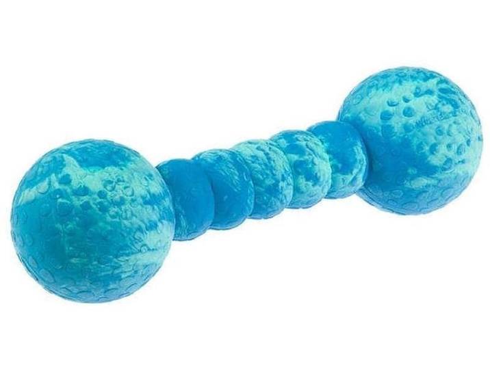 Tier-Beschäftigungsspielzeug WOLTERS, blau (aqua), L:23cm, Kautschuk, Fummelspielzeuge, Tier-Beschäftigungsspielzeug