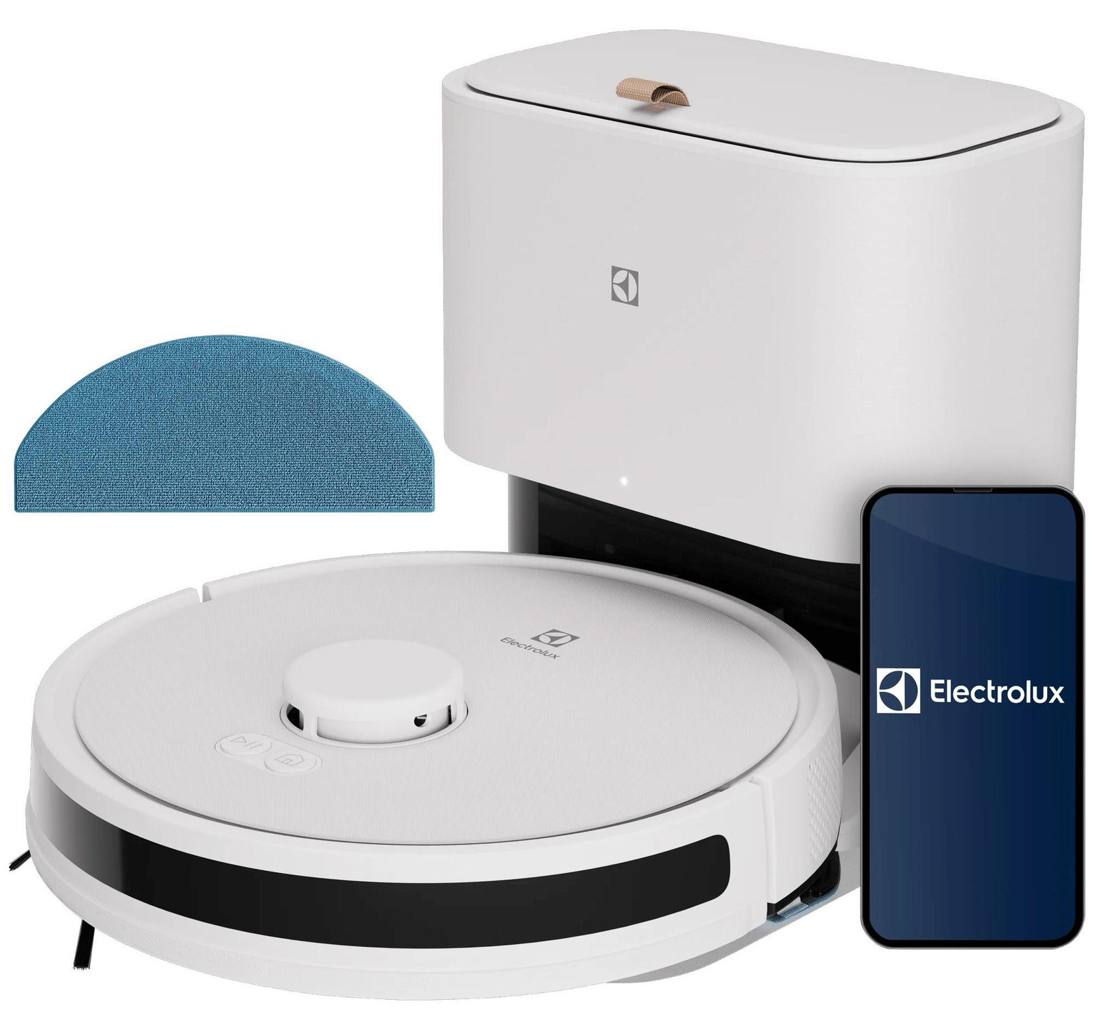Electrolux ER71UW2SW draadloze stofzuiger zonder zak, wit, geschikt voor nat en droog gebruik, 0,28 liter stofreservoir