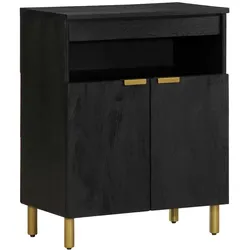 vidaXL Sideboard Schwarz 60x33x75 cm Holzwerkstoff