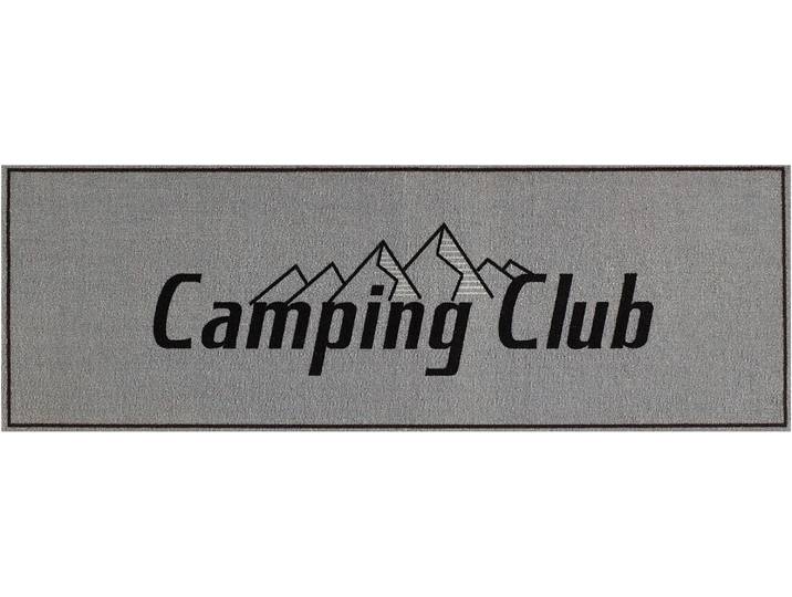 Läufer OTTO HOME Camping , grau, B:50cm H:8,5mm L:150cm, Polyamid, Teppiche, Läufer, Mit Schriftzug, für Camper & Wohnwagen, In- und Outdoor geeignet