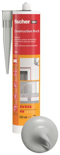 Fischer DBSA Bau-Silikon Herstellerfarbe Beton-Grau 053092 310ml