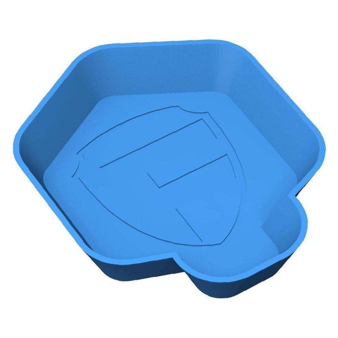 Feldherr Token-Tray SHELL Mini himmelblau für Spielmaterial (Kunststoff) (380048)