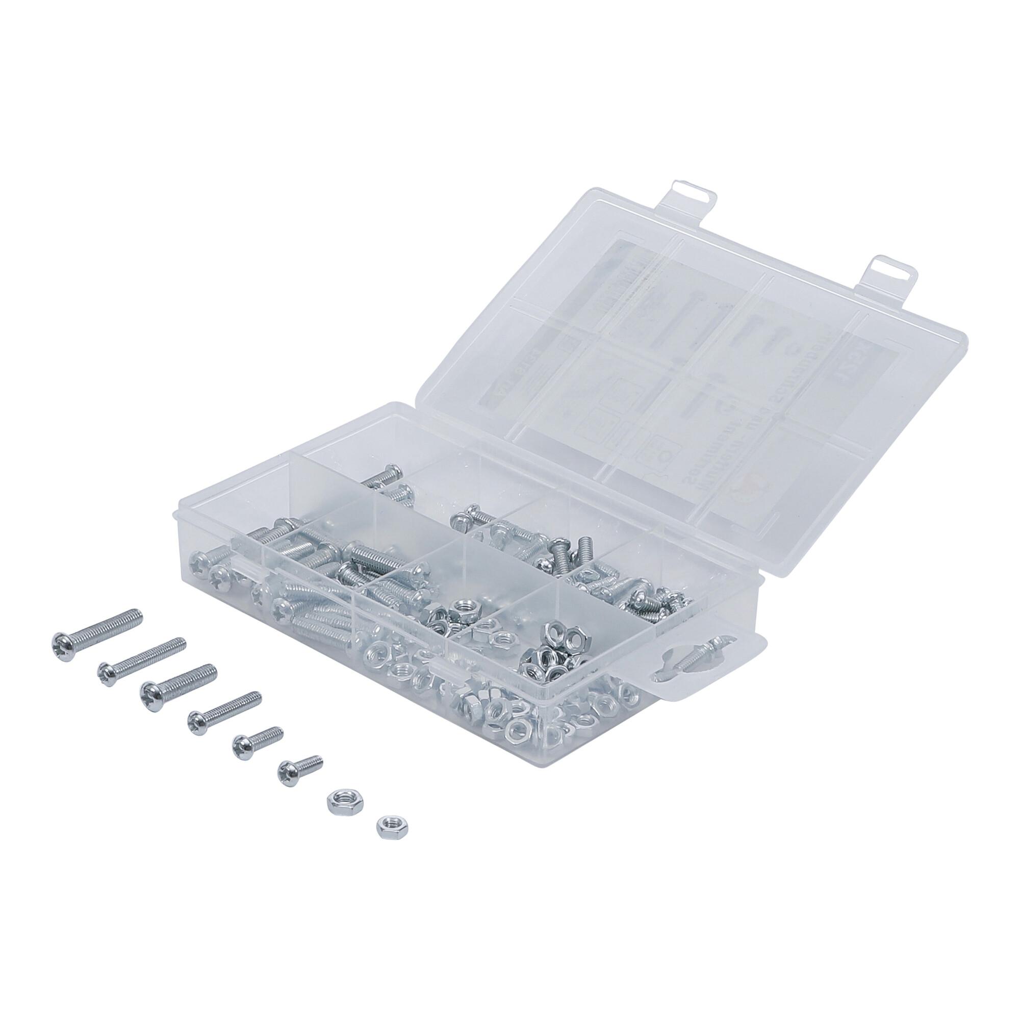 BGS Do it yourself Muttern- und Schrauben-Sortiment metrisch M4 / M5 125-tlg. (8134)