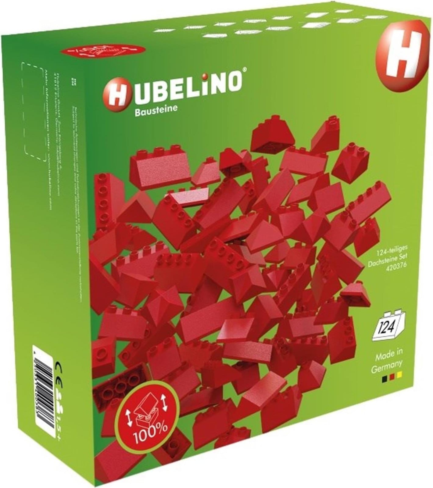 Hubelino set met 124 dakstenen
