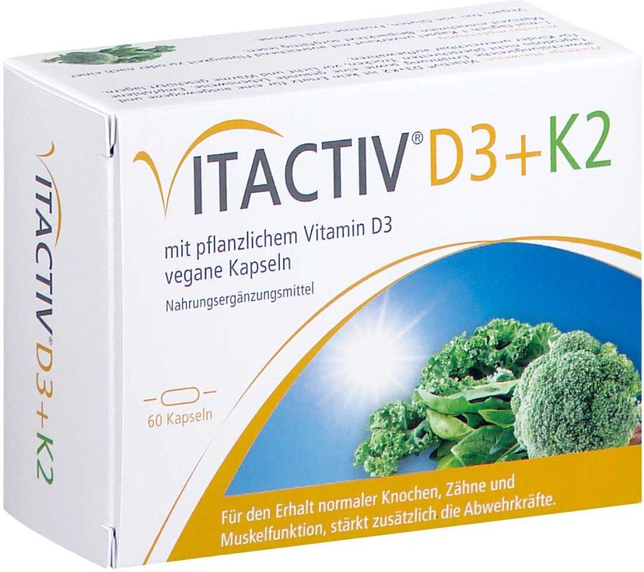 Vitactiv Vitamin D3+K2 60stk
