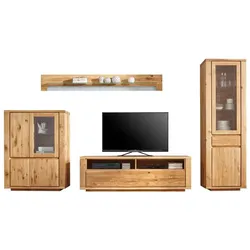 MAISON Wohnwand Boston 4tlg. Holz Asteiche