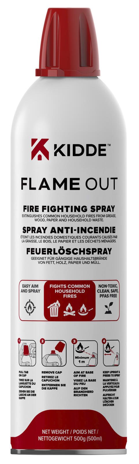 Kidde Feuerlöscher KSF 500, Pulver 810500.0000