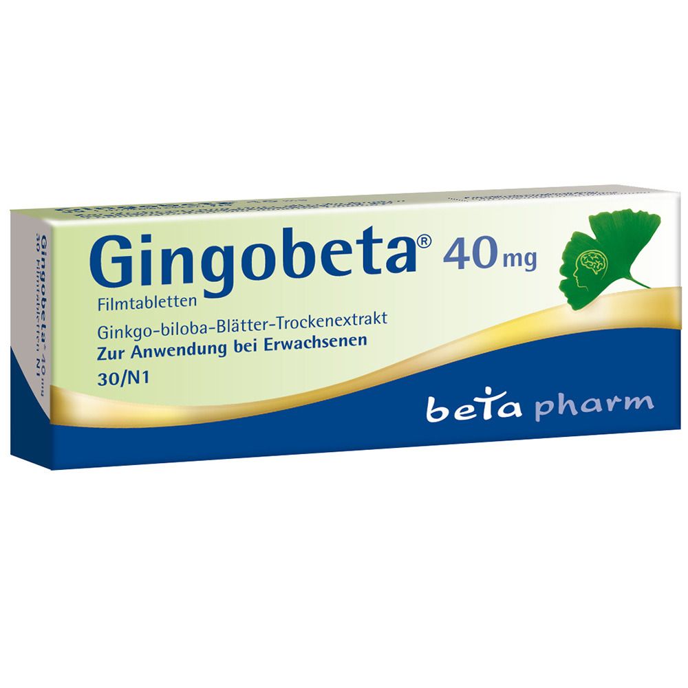 Gingobeta 40 mg Filmtabletten 30 St