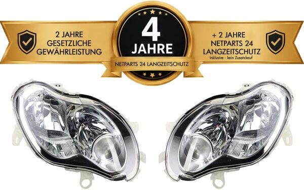 NP24 Scheinwerfer passend für Smart ForTwo 450 Set Links Rechts + Langzeitschutz