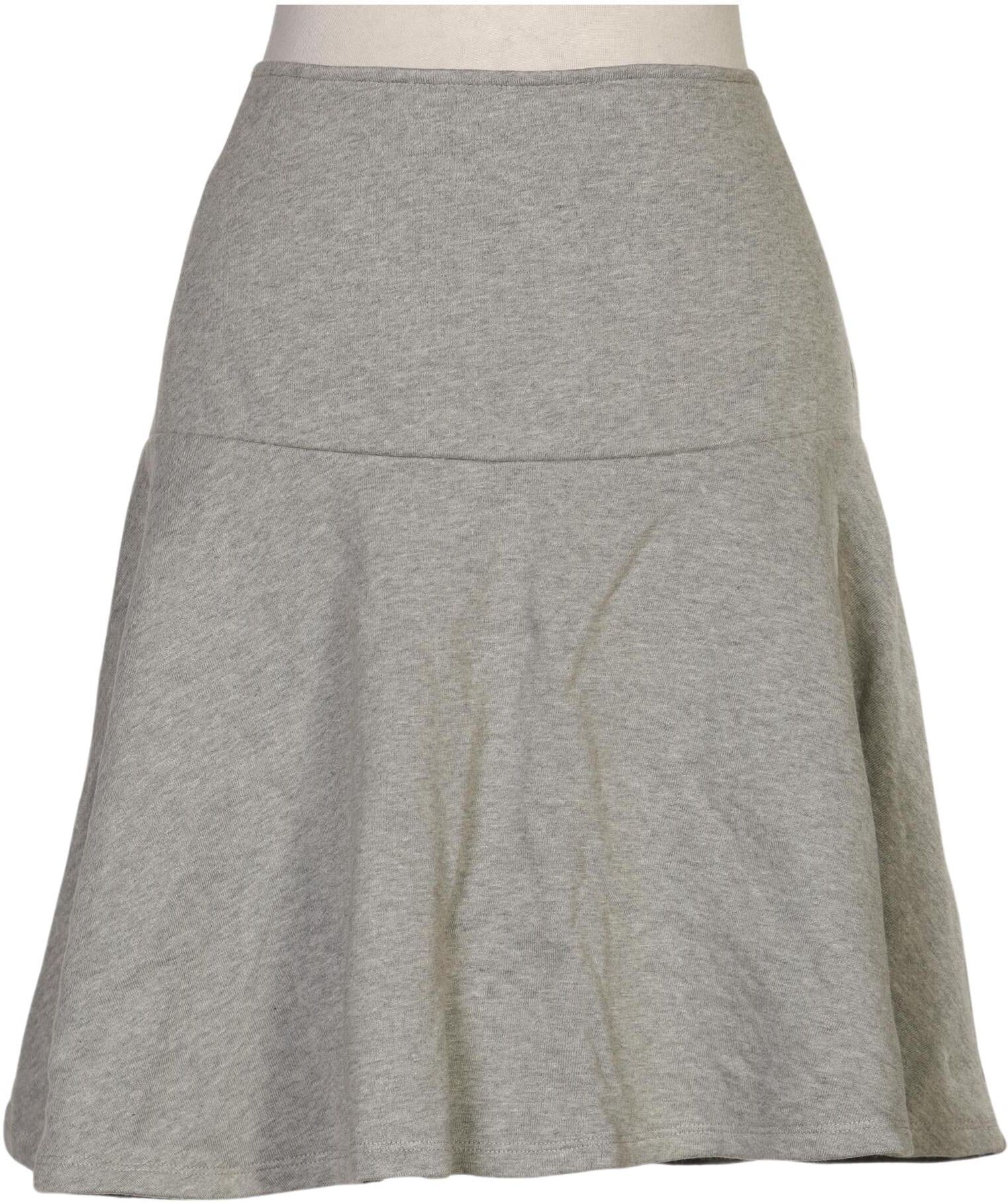 Weekday Damen Rock, Grau, Gr. M, Baumwolle - Second Hand