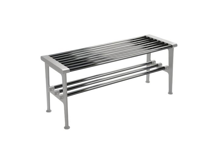 Essem Design Nostalgi Bank 100 cm Chrom-Aluminium
