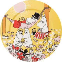 Arabia Finland Mumin Family Time Servierteller 30 cm, gelb