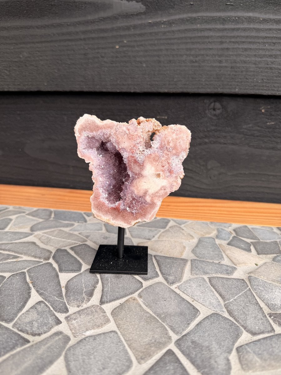 GemWood Roze amethist op standaard M