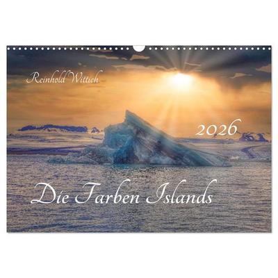 Die Farben Islands (Wandkalender 2026 DIN A3 quer), CALVENDO Monatskalender