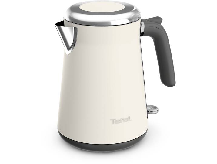 TEFAL Wasserkocher KI666A Collection , beige (cremebeige, metallic matt), B:23,9cm H:24,95cm T:17,7cm, Wasserkocher, Deckelöffnung auf Knopfdruck, großes Fassungsvermögen von 1,7 l, Wasserkocher