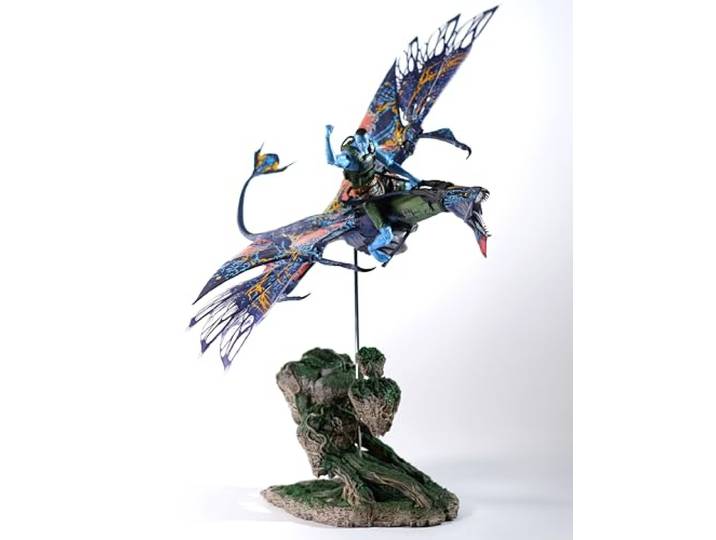 McFarlane Avatar: The Way of Water Actionfigur Recom Quaritch & RDA Banshee (Gold Label)