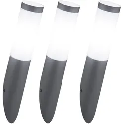 Außenwandleuchte Wandlampe Gartenleuchte IP44 Anthrazit Edelstahl H 39 cm