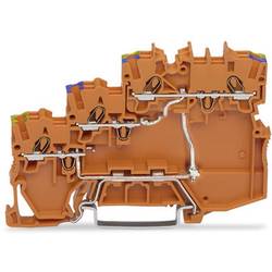 WAGO 2000-5377/102-000 Dreistock-Aktorenklemme 7 mm Push-In-Klemme Orange 15 St. Piece