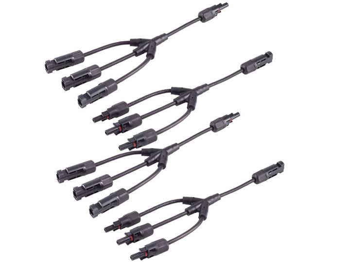 2er-Set PV4 T-Adapterkabel, 4mm², 3/1, (paar)