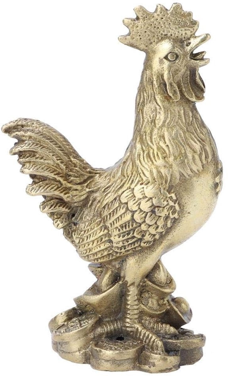 Dailygoods Feng Shui Beeld Messing Kraan Handgemaakt Decoratiebeeld