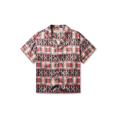 Langarmhemd PAS DE MONACO "Pas De Monaco COCKPIT CUBAN SHIRT", Herren, Gr. XL, US-Größen, bunt (ferrari cockpit), 100% Polyester, mehrfarbig, normal, Hemden