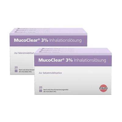 Mucoclear 3% NaCl Inhalationslösung Doppelpack 2x60x4 ml