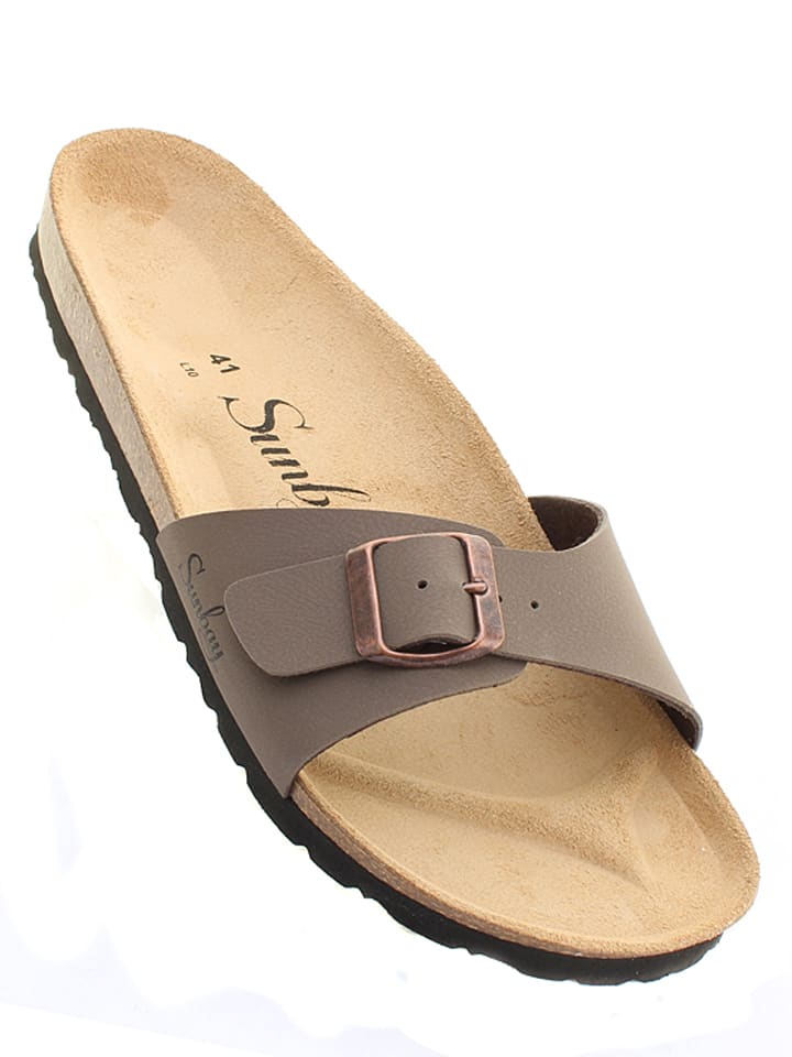 Sunbay Pantoletten in Taupe - 42