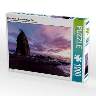 CALVENDO Puzzle Rialto Beach - Olympic National Park | 1000 Teile Lege-Größe 64x48cm Foto-Puzzle für glückliche Stunden