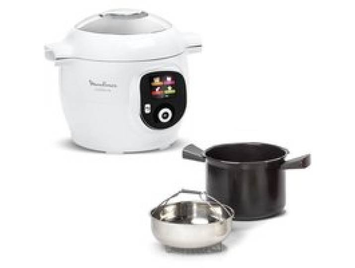 MOULINEX Cookeo+ Multicuiseur haute pression 80 recettes intégrées Guide de cuisson pas à pas 6 L Application dédiée CE854110