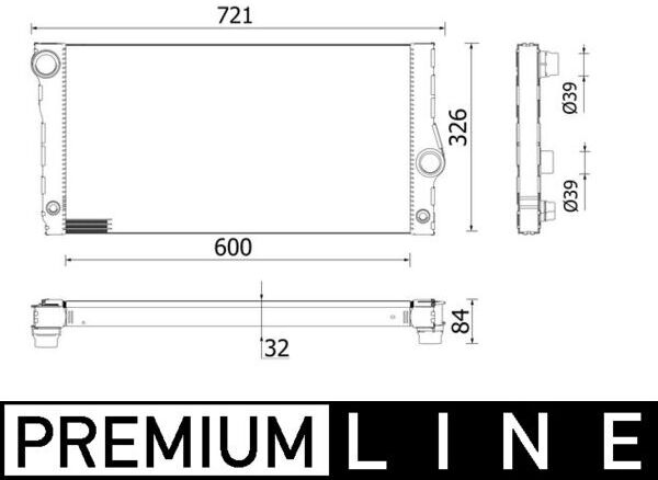Mahle Kühler, Motorkühlung Behr Hella Service *** Premium Line Cr956000p Für Bmw