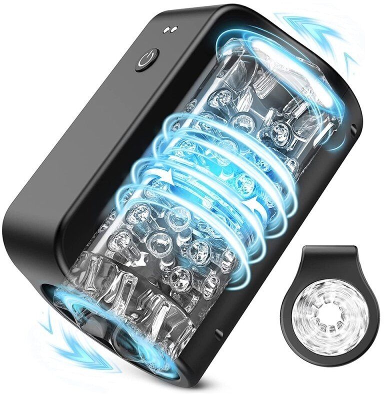 SuckMeToys Masturbateur rotatif Roating Blow 7 Modes Noir