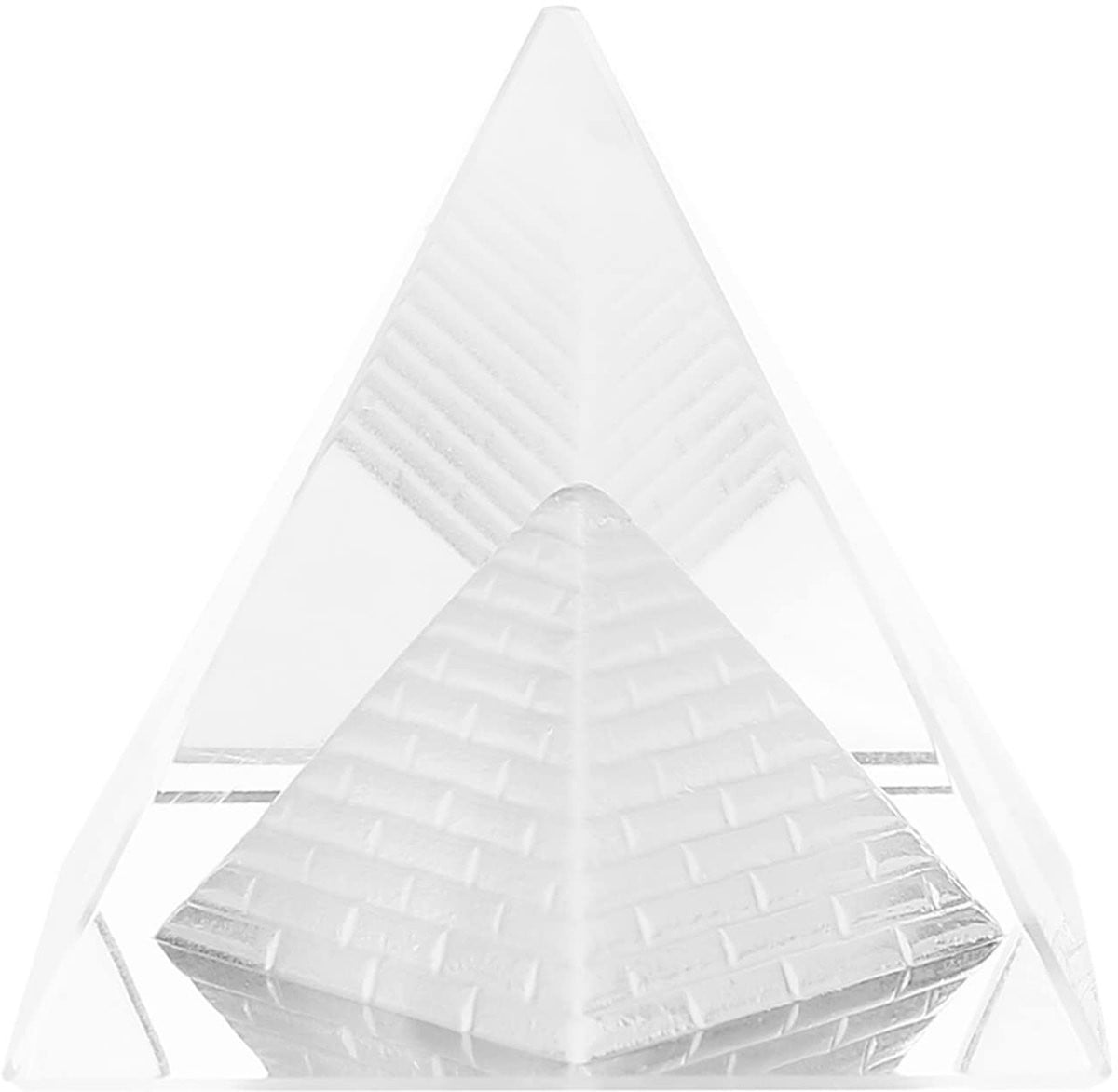 Dailygoods Kristallen Piramide Decoratie Woonkamer Wit Kristal