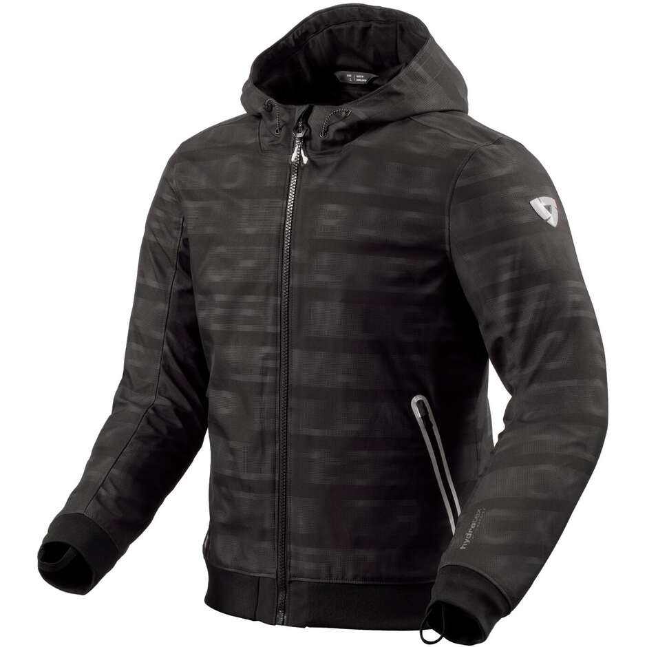 Giubbotto Moto Tessuto Rev'it SAROS WB Nero Antracite taglia L