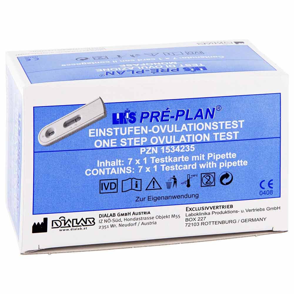 Laboklinika Produktions-und Vertriebs-Gesellschaft Ovulationstest Pre Plan Lh 01534235