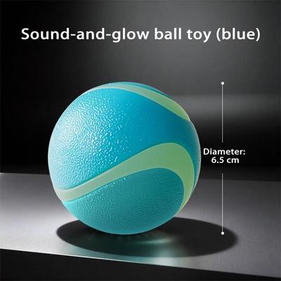 Uplifted Finds HOOPET Glow in the Dark Interactive C Shaped Ball blue