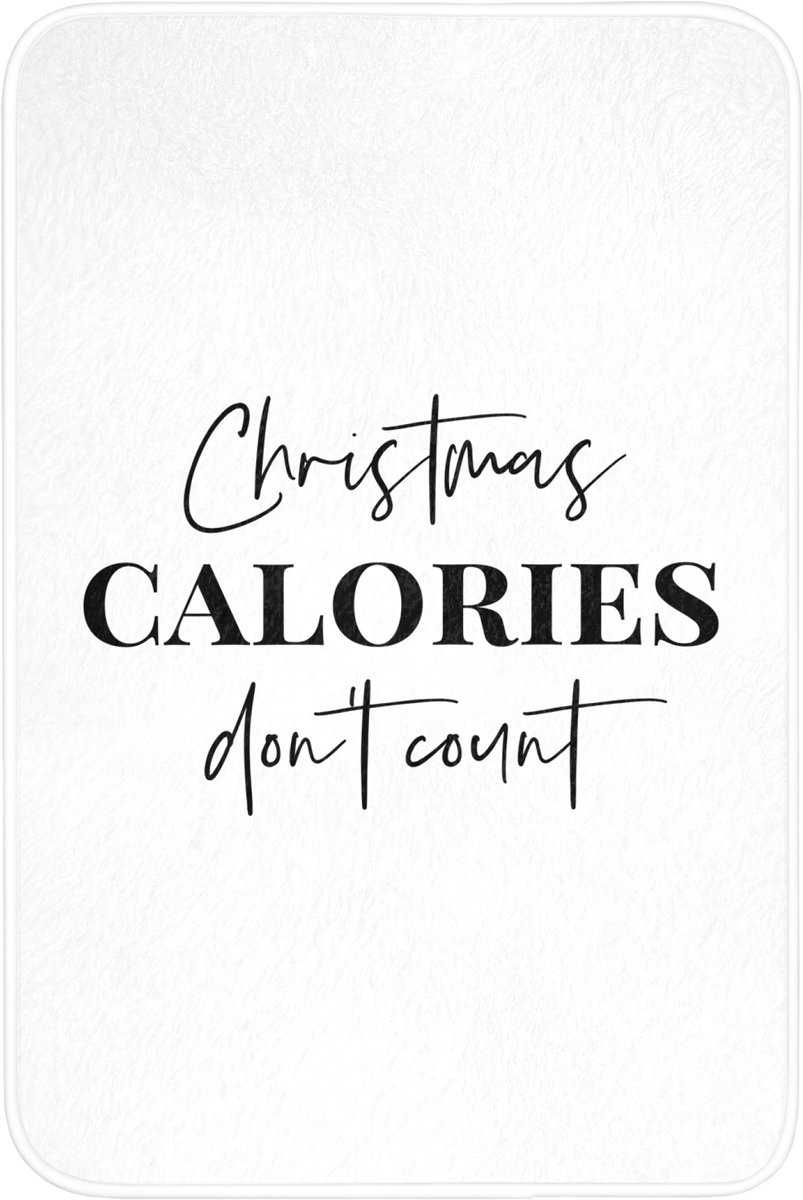 OnlyWow Badmat met Kerstquote - Wit - 60 x 90 cm