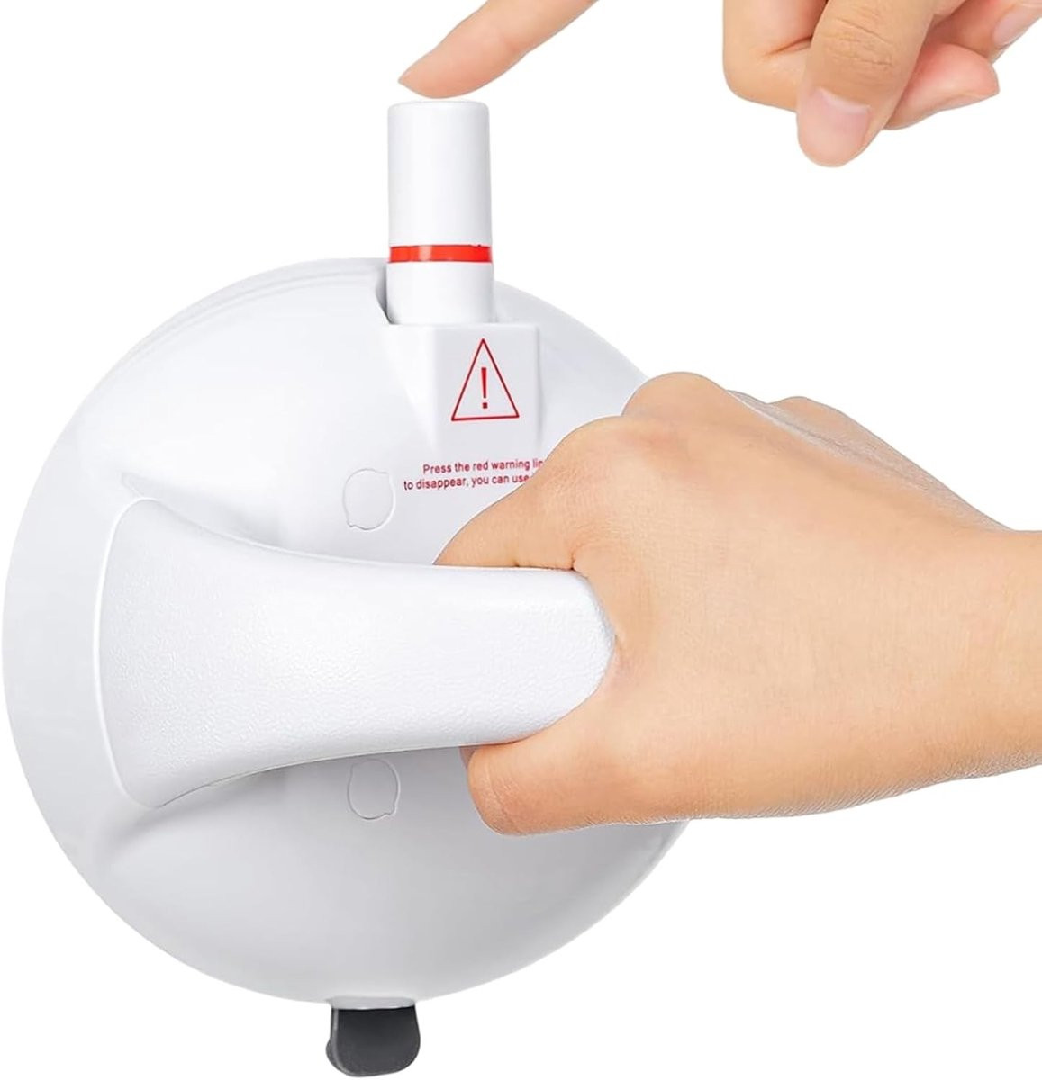 Veilige wandbeugel met zuignap voor badkamer, antislip ronde handgreep voor extra steun en stabiliteit