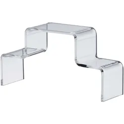 Deko Treppe, Acryl transparent | 175 x 90 x 50 mm | doppelseitig, Acryl (PMMA)
