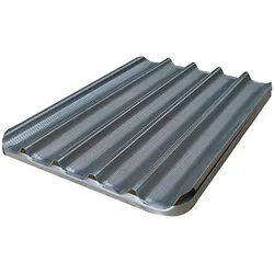 WORLDMAI professionelles Baguetteblech-Aluminium 60x40 für Bäckerei, Konditorei und Catering.