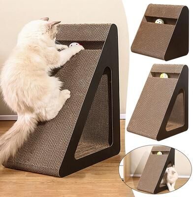 Inspire Essentials Cat Scratching Board With Rotating Ball Interactive Scratcher Toy For Indoor Cats medium