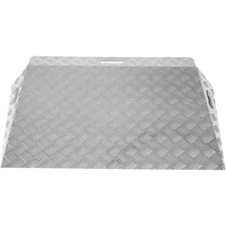 Baumarktplus TRUTZHOLM Türschwellenrampe ca. 10 cm Höhe 60 cm Traglast 250 kg Aluminium grau Stufenrampe