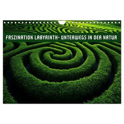 Faszination LABYRINTH - unterwegs in der Natur (Wandkalender 2027 DIN A4 quer), CALVENDO Monatskalender
