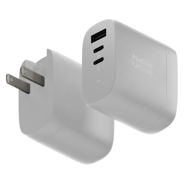 Native Union Fast GaN Charger PD 67W White (67 W, 2 Ports) (FAST-PD67-WHT-2CA)