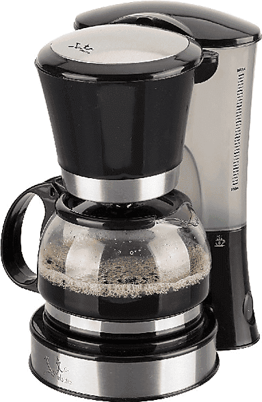 Cafetera de goteo - Jata CA288 Capacidad 2 a 8 tazas, Sistema antigoteo, Depósito agua, Negro