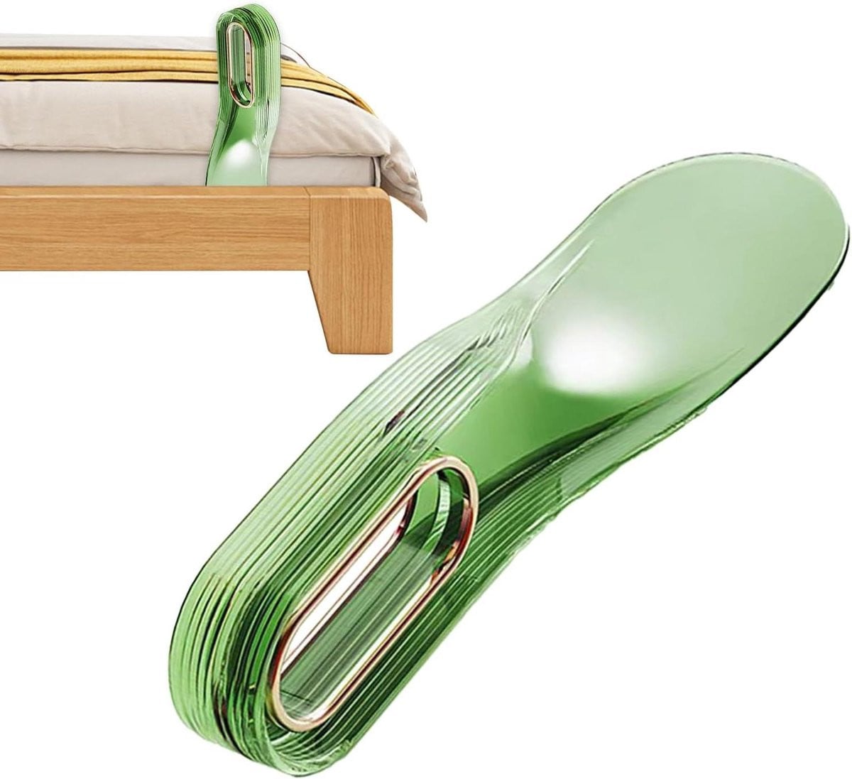 Matrasverhoger Wit - Ergonomische Lakenhulp voor het opmaken van je bed - 4-5 inch