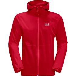 Jack Wolfskin Herren Regenjacke Pack & Go Shell - L - adrenaline red