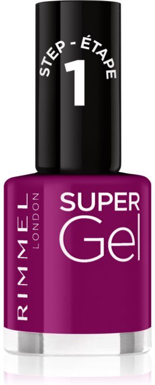 Rimmel Super Gel vernis à ongles gel sans lampe UV/LED teinte 025 Urban Purple 12 ml
