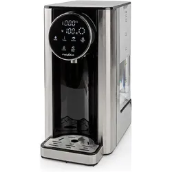 Nedis Heisswasserspender 2600 W 2,7 l Aluminium / Schwarz, Getränkespender, Grau, Schwarz