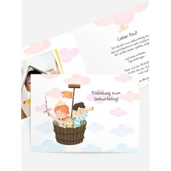 Einladungen zum Geburtstag  selbst gestalten mit Spruch und Fotos im Onlinedesigner bei Meine-Kartenmanufaktur.de